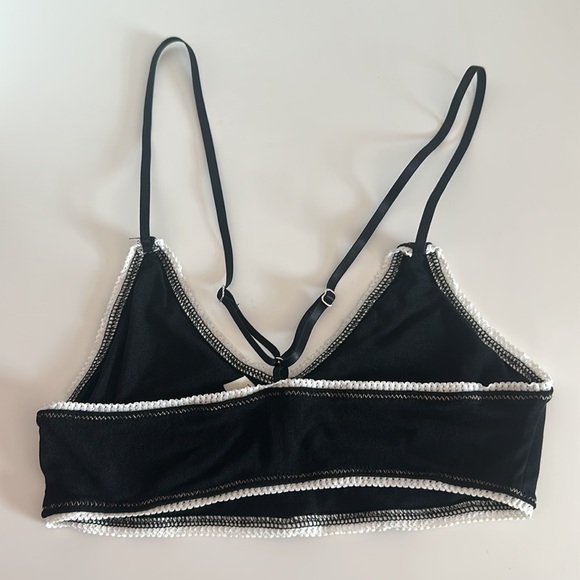 Free People Intimately FP Hide & Seek Bralette in Black & White Combo - Picture 5 of 7
